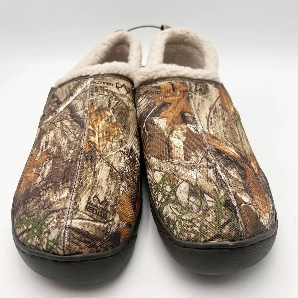 Magellan Outdoors Mens Slipper US 11 Camo Brown Tan Slip On EUC